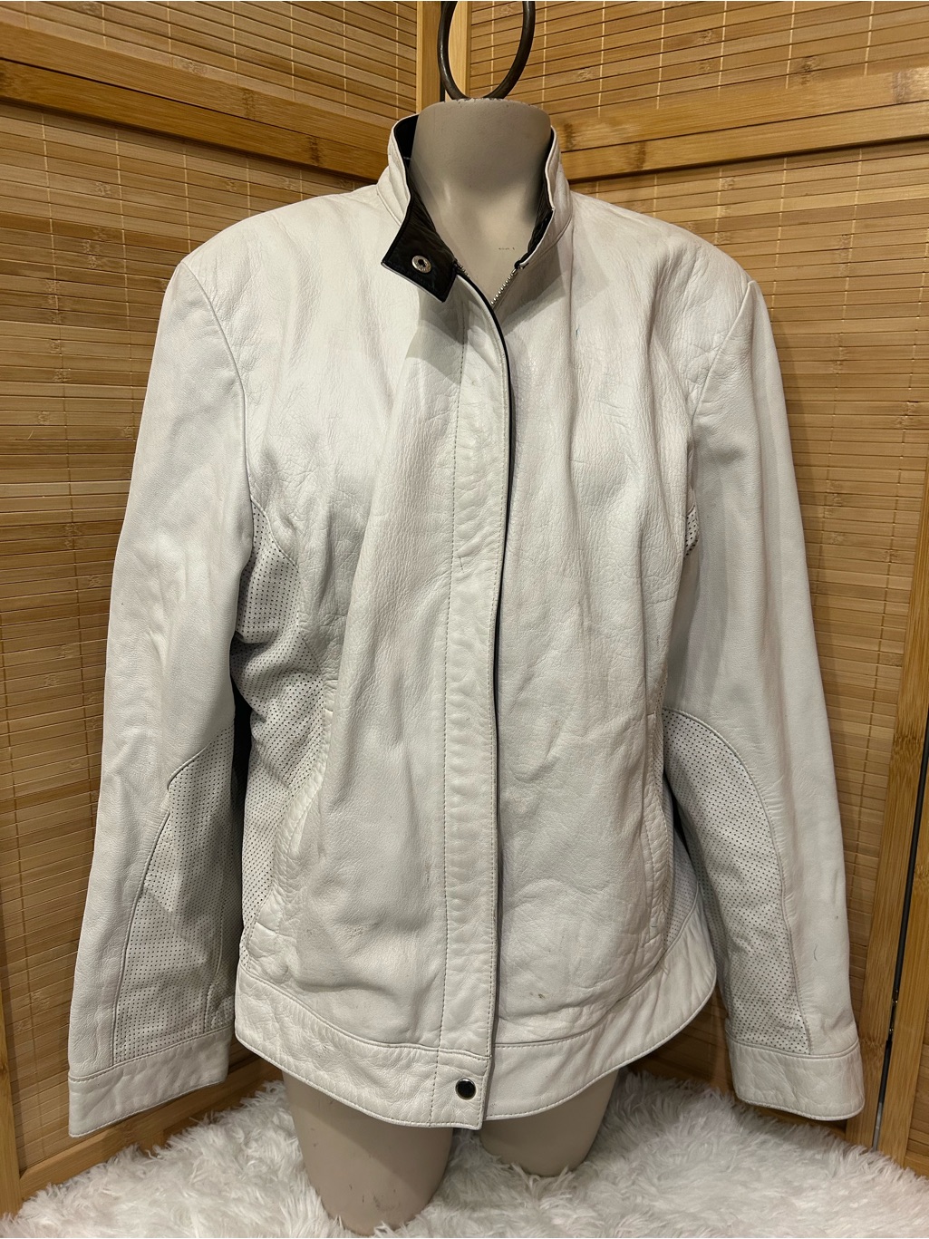 Venus Williams  Wilsons Leather Collab Genuine Leather Riding Jacket Size Xxl